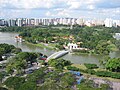 View of the middle-to-southern part of Jurong Lake with the Chinese Gardens in the background