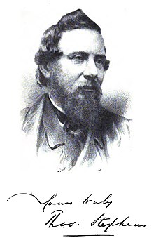Black-and-white portrait drawing of a bearded gentleman