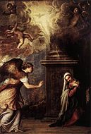 The Annunciation by Titian, c. 1557