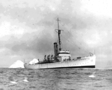Photo of USCGC Champlain on patrol circa mid-1930s