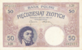 1919 50 zlotych note