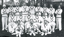 Members of the 1932 Indian Test cricket team that visited England.