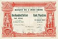 100 dollars/piastres (Canton), 1901