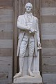 Horatio Stone's 1848 statue of Alexander Hamilton displays a fasces below Hamilton's hand