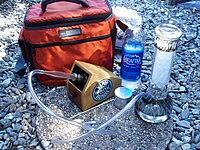 Vaporizer with water-cooling