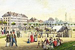 Alter Poststall, Wendlers Haus und Weinnäpfchen (1825)