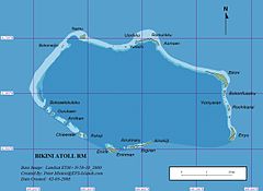 Map of Bikini Atoll
