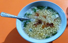 Binte biluhuta or sweet-corn soup from Gorontalo