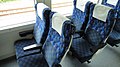 E257-500 series standard-class seating in August 2011