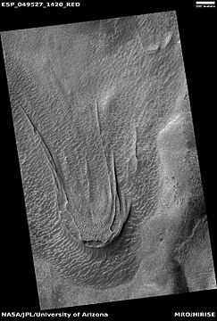 Flow, as seen by HiRISE under HiWish program