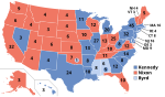 Electoral map, 1960 election