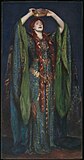 John Singer Sargent's painting of Ellen Terry as Lady Macbeth, in a gown decorated with green beetle wings.[109]