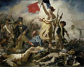 Liberty Leading the People by Eugène Delacroix (1830), the Louvre