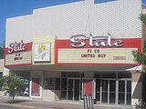 Defunct State Theatre in downtown Garden City