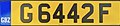 Image 8A current Gibraltar rear number plate featuring the country identifier GBZ (from Transport in Gibraltar)