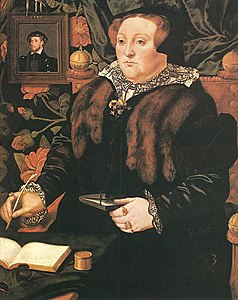 Mary Fiennes, Baroness Dacre, c. 1555–1558, oil on panel