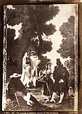 A Walk in Andalusia (tapestry after cartoon by Francisco de Goya), albumen photograph by Juan Laurent, 1875–1879
