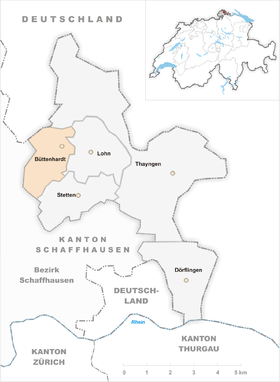Karte von Büttenhardt