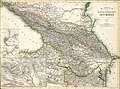 Karte des Kaukasischen Isthmus. Entworfen und gezeichnet von J. Grassl, 1856.