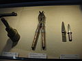Kim Shin-jo's grenade, wirecutters and dagger at the War Memorial of Korea