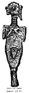 Bleifigur aus Troja, Original ohne Swastika