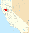 State map highlighting Colusa County