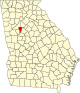State map highlighting Clayton County
