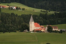 View with parish church