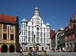 The Renaissance town hall of Memmingen