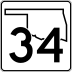State Highway 34 marker