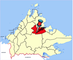 Location of Telupid District