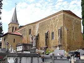 The church in Sainte-Dode