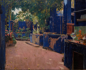 Blue Courtyard. Arenys de Munt, 1913