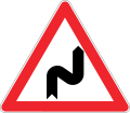 Double curve, first to right