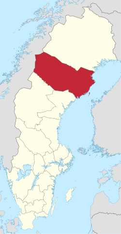 Västerbotten County in Sweden
