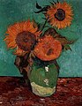 Drei Sonnenblumen (August 1888) Privatsammlung, USA
