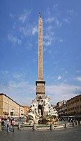 Obelisk auf der Piazza Navona
