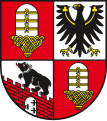 The coat of arms of Salzland, Saxony-Anhalt