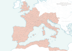 The Western Roman Empire in AD 400