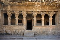 Gautamiputra vihara at Pandavleni Caves built in the 2nd century CE by the Satavahana dynasty.