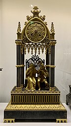 Gothic Revival clock, unknown French maker, c.1835-1840, gilt and patinated bronze, Museum of Decorative Arts, Paris