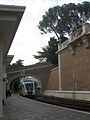 Train entering the Vatican station