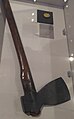 Axe used by SMS Emden landing party to cut submarine telegraph cables on Direction Island, Cocos Islands, in 1914. Displayed at Porthcurno Telegraph Museum.