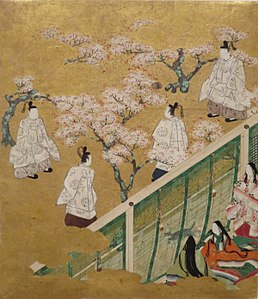 Inside view of the same scene from The Tale of Genji
