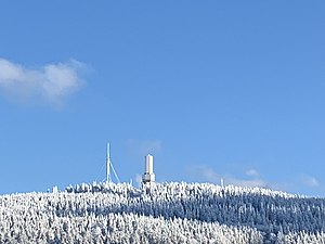 Feldberg vom oberen Haidgen aus im Winter