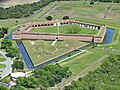 Fort Pulaski National Monument to the southeast, upper right