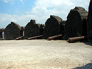 Cannons located at Murud-Janjira Fort
