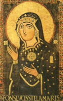 Early Medieval Stella Maris icon at the Santa Maria in Via Lata basilica, Rome.