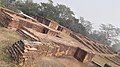 Jagaddala Mahavihara is the only Buddhist vihara identified & excavated in Bangladesh which has a rooftop of around 60 cm thickness.