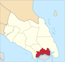 Location of Johor Bahru District in Johor